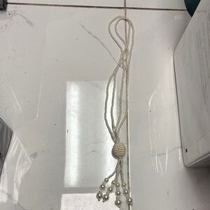 Chic Pearl Tassel Necklace -18” Length